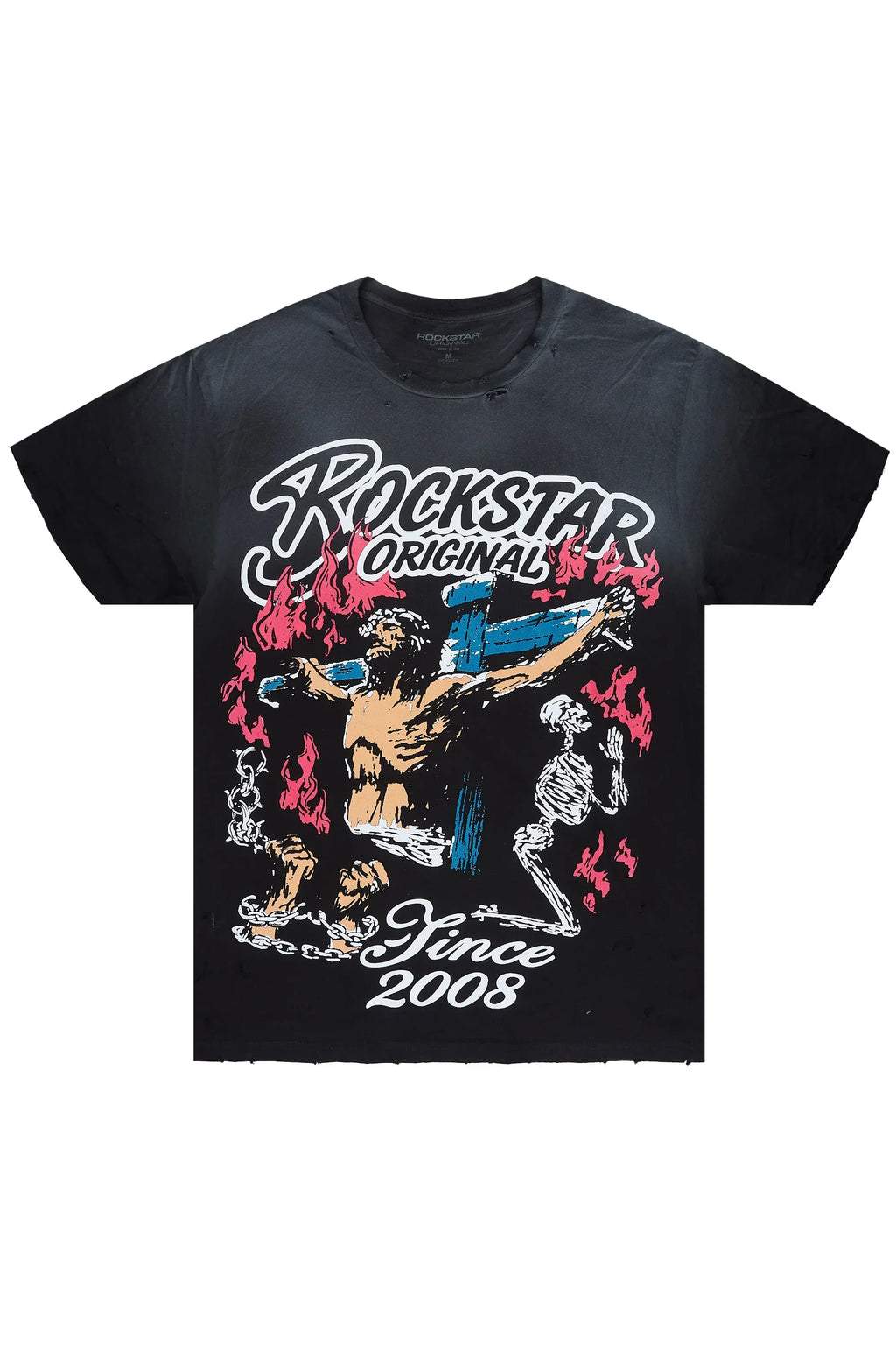 Kyren Black Oversized Graphic T-Shirt - image 1