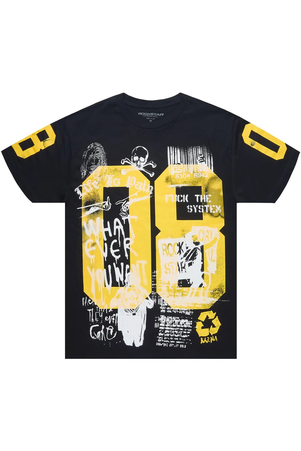 Grill 3.0 Black/Yellow Oversized Graphic T-Shirt - image 1