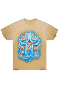 Cee Beige Oversized Graphic T-Shirt - image 1