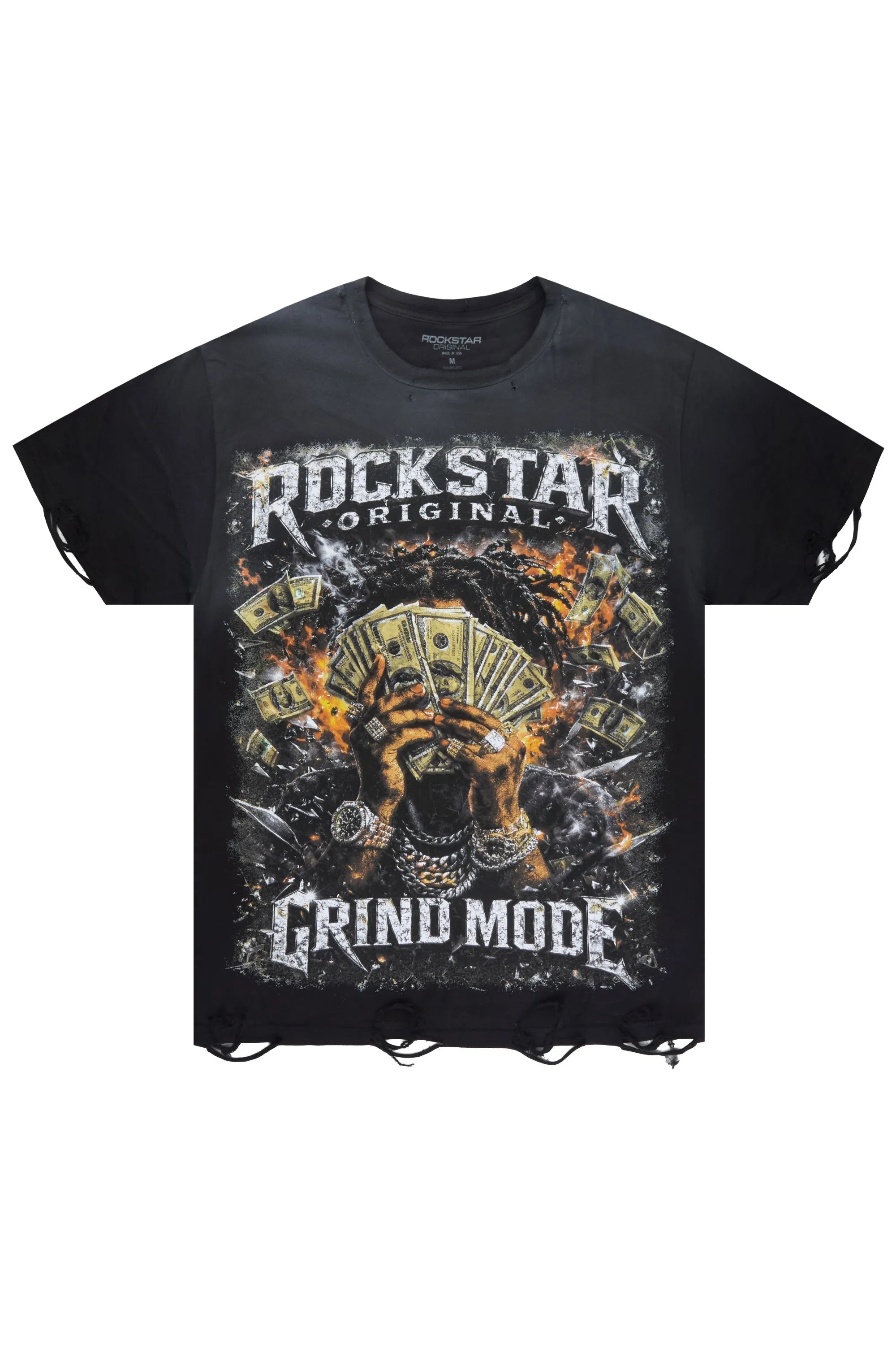LaJordan Black Oversized Graphic T-Shirt - image 1