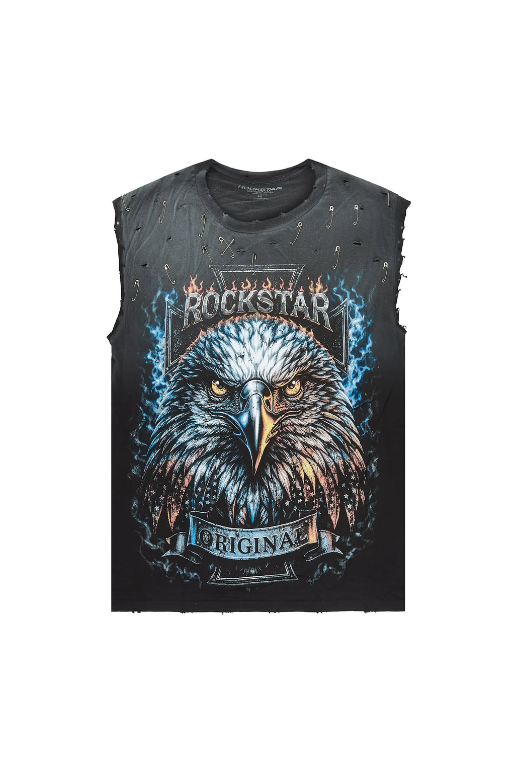 Elmore Black Oversized Cut Off T-Shirt - image 1