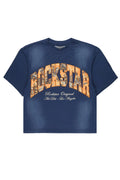 Alas Navy Boxy Crop Tee - image 1