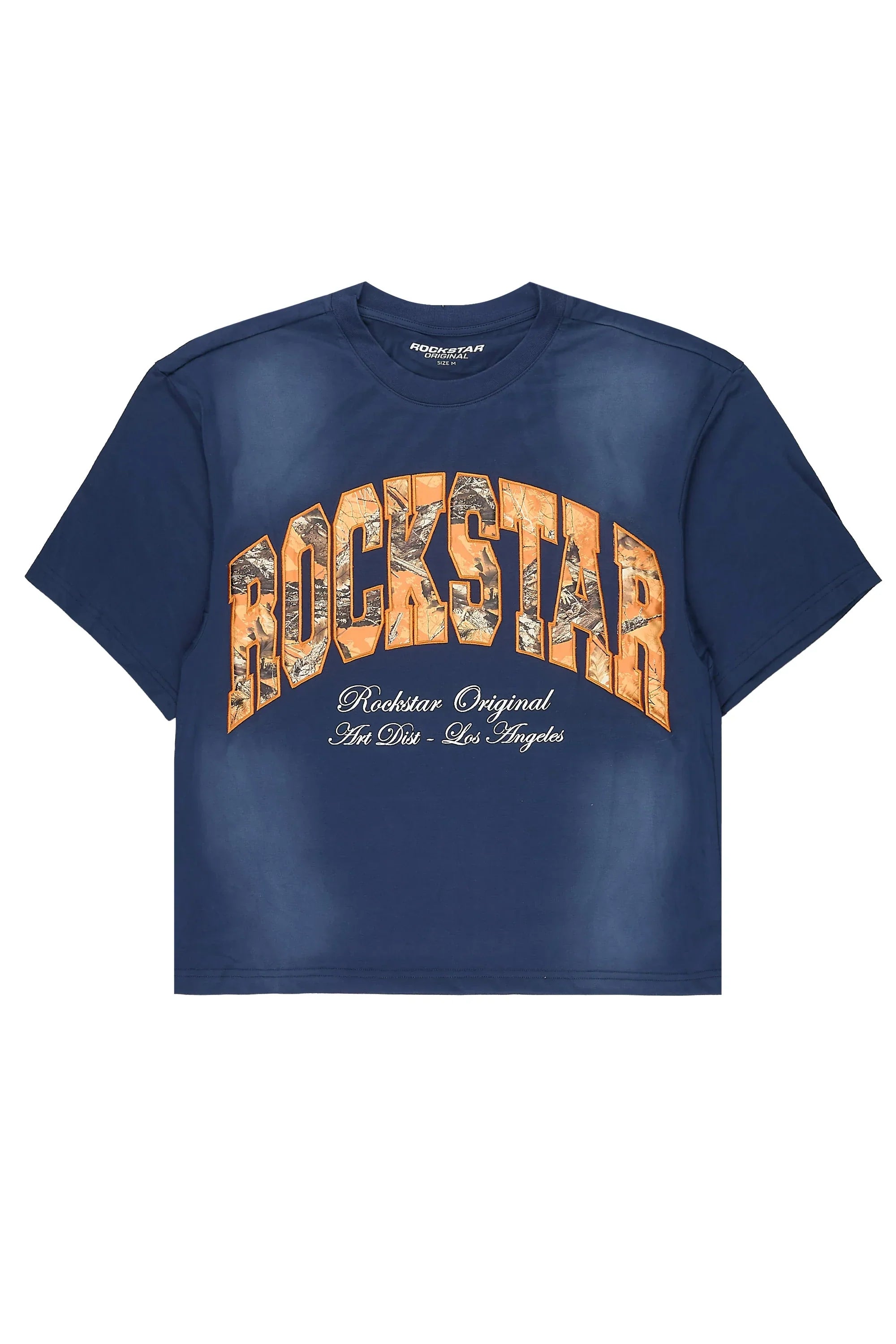 Alas Navy Boxy Crop Tee - image 1
