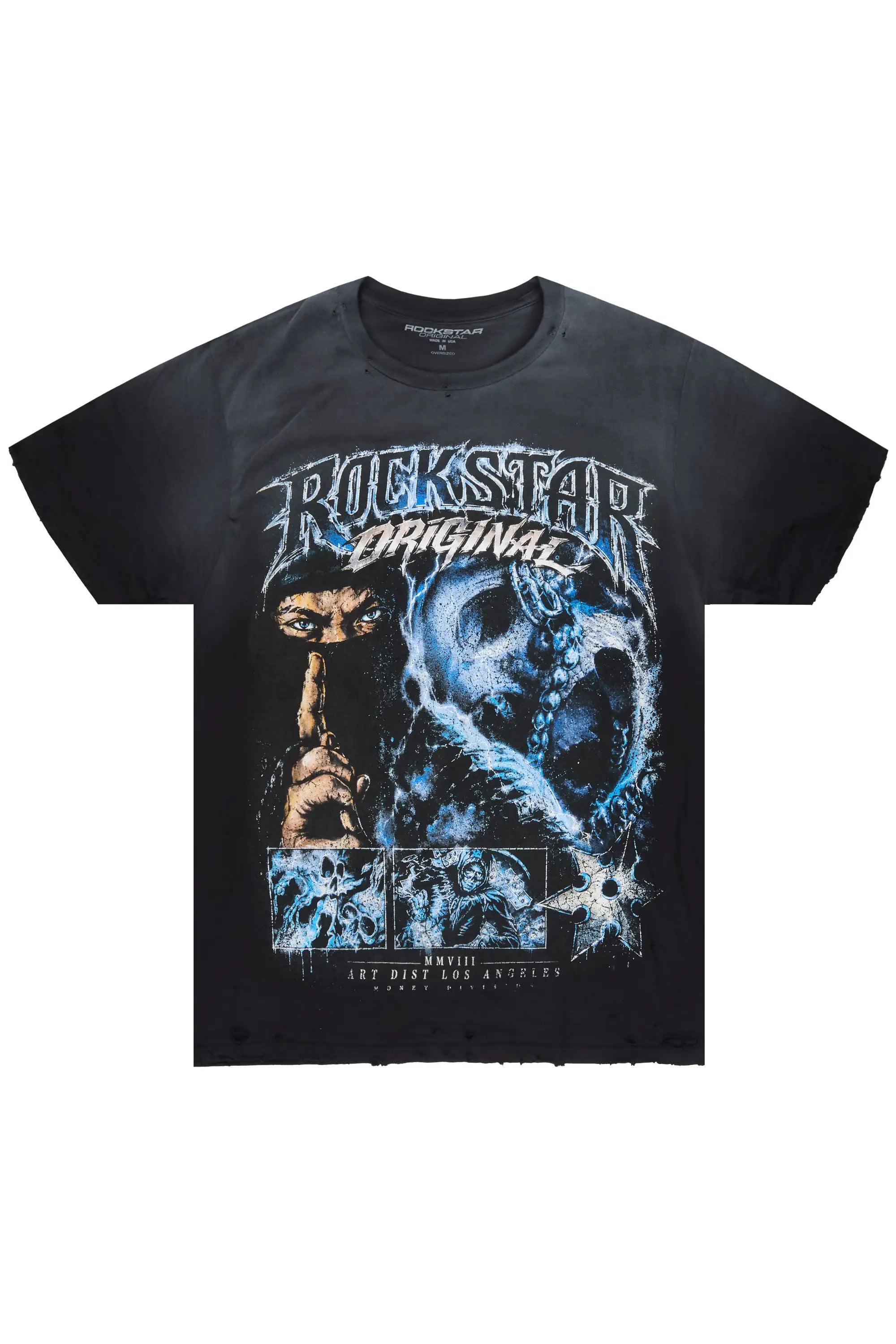 Kordell Black Oversized Graphic T-Shirt - image 1