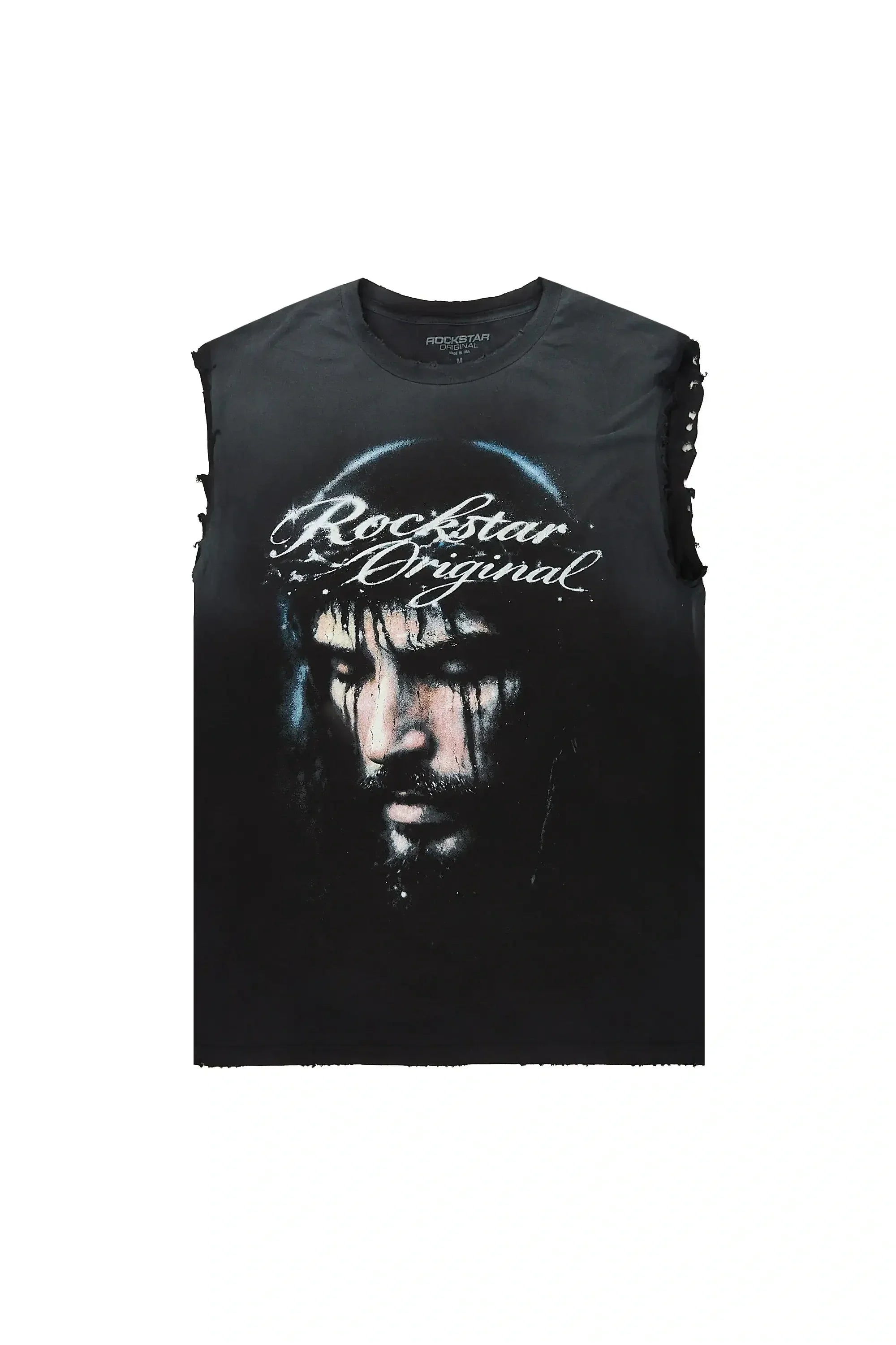 Graves Black Oversized Cut Off T-Shirt - image 1