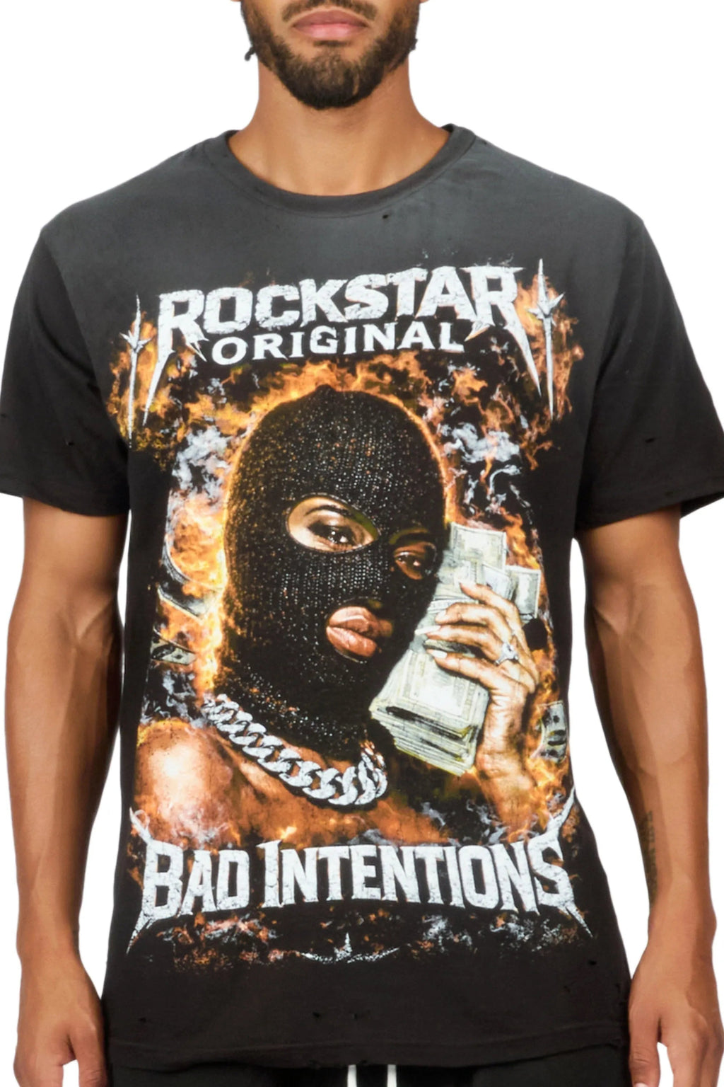 Zanja Black Oversized Graphic T-Shirt - image 8