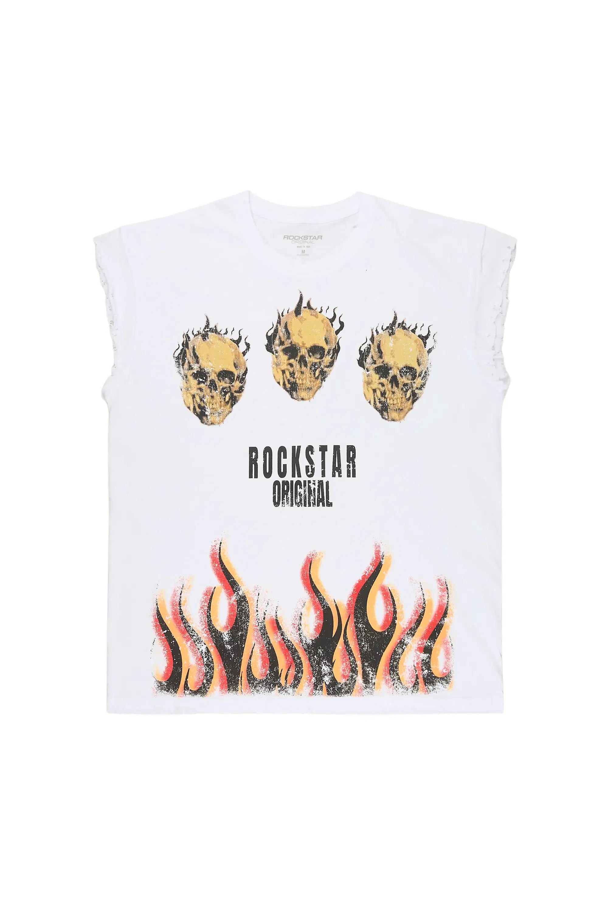 Maezar White Cut Off Tee - image 1