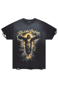 Dade Black Oversized Graphic T-Shirt - image 1