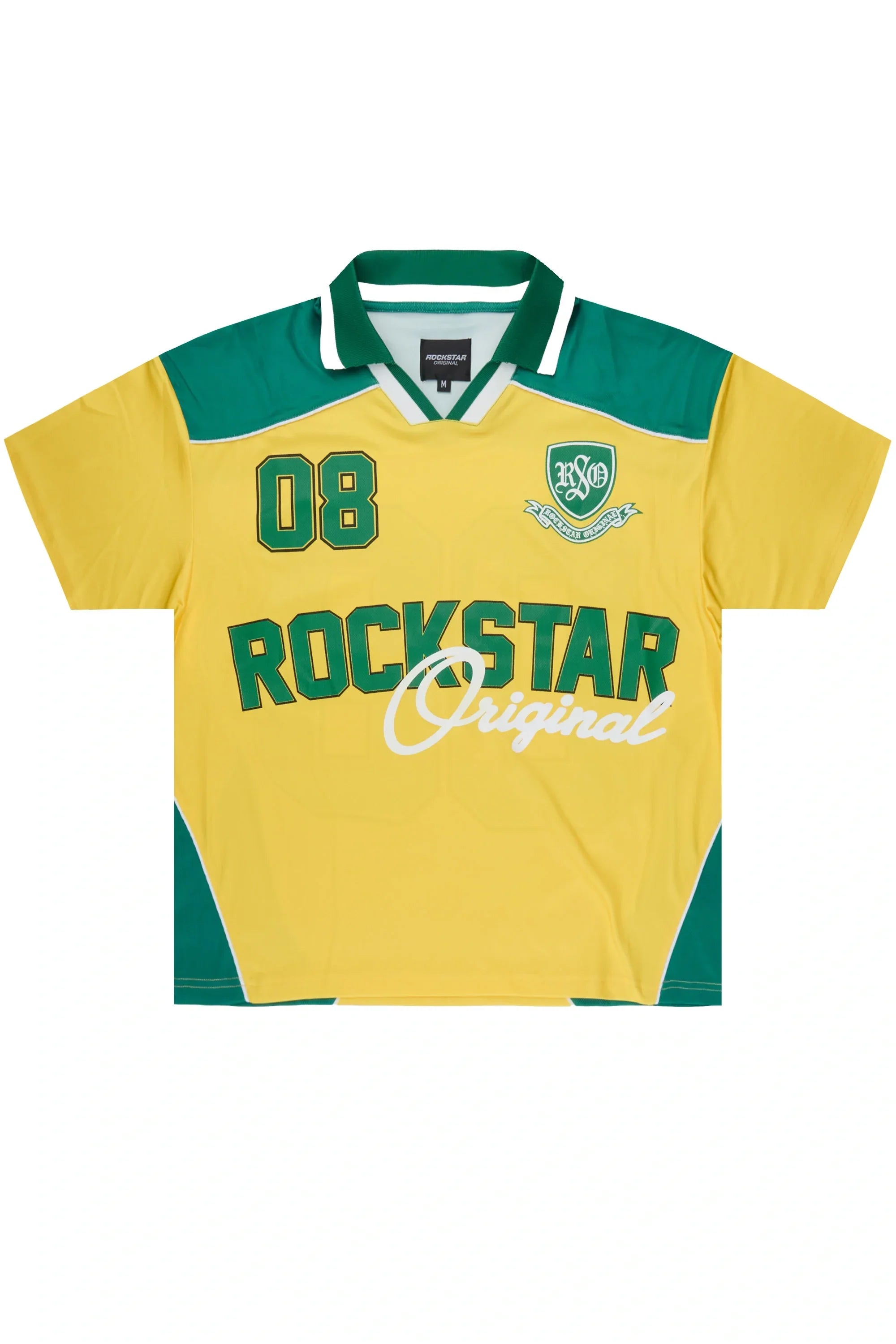 Roche Yellow/Green World Soccer Inspired Graphic Jersey - image 1