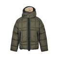 Stone Island Hooded Down Jacket — Olive Green, Compass Badge
