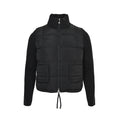 Moncler Hybrid Quilted Jacket — Knit Sleeve, Double Zip Small version
