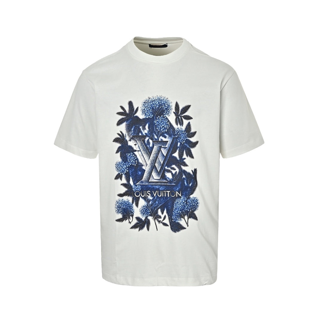 Louis Vuitton Botanical Garden LV Logo Print T-Shirt