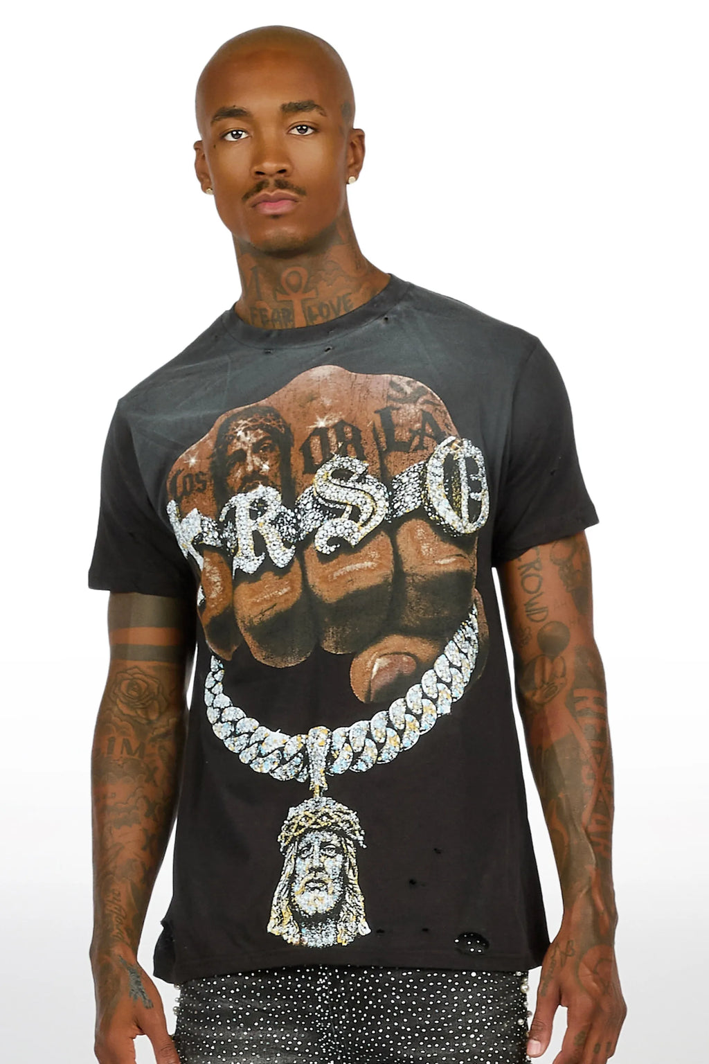 Echo Black Oversized Graphic T-Shirt - image 2