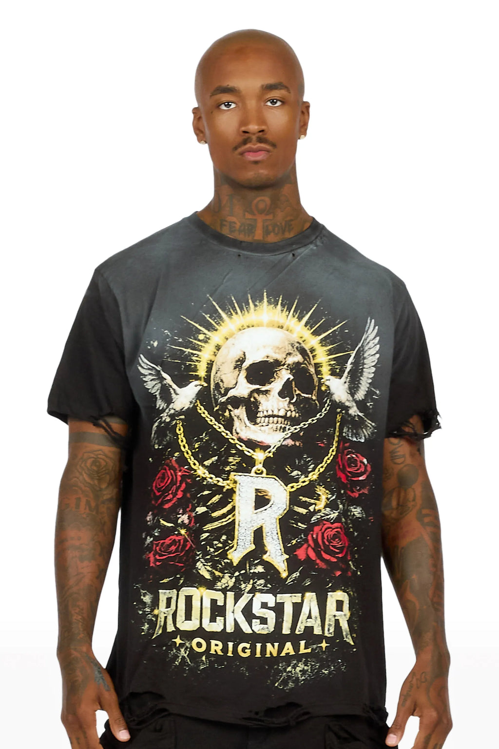 Caprie Black Oversized Graphic T-Shirt - image 2