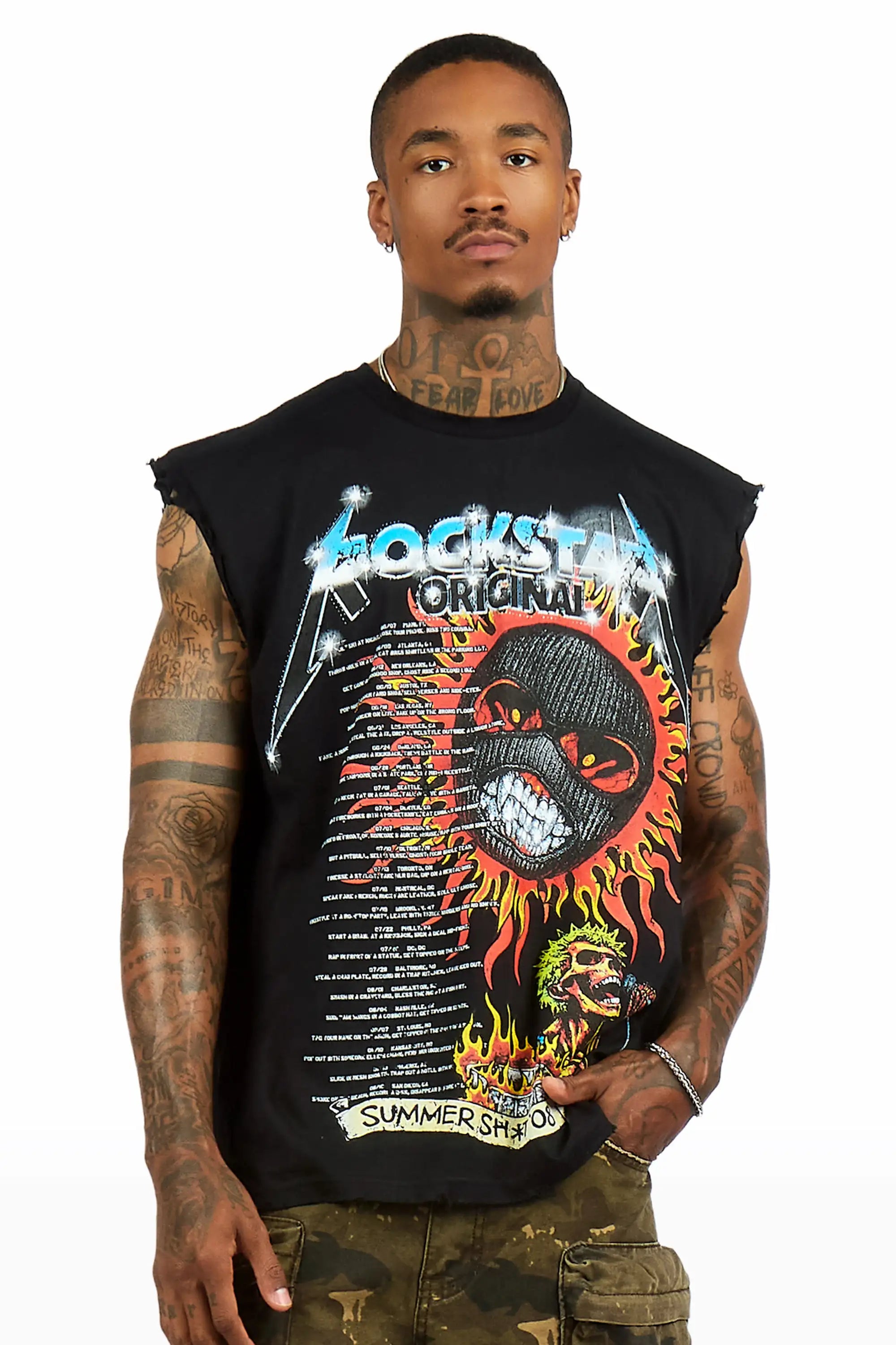 Rayvor Black Cut Off Tee - image 2