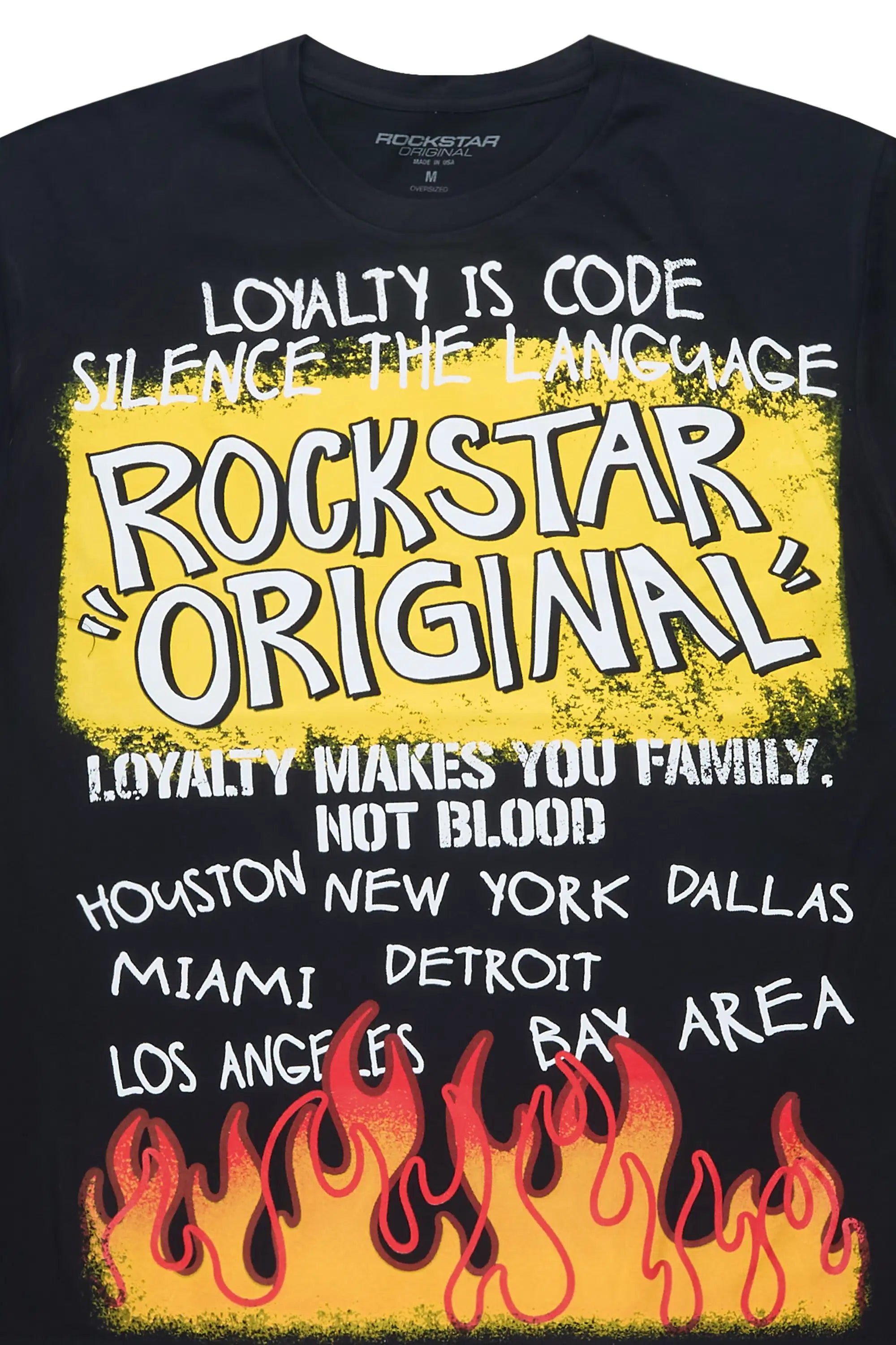 Beno 2.0 Black/Yellow Oversized Graphic T-Shirt - image 2