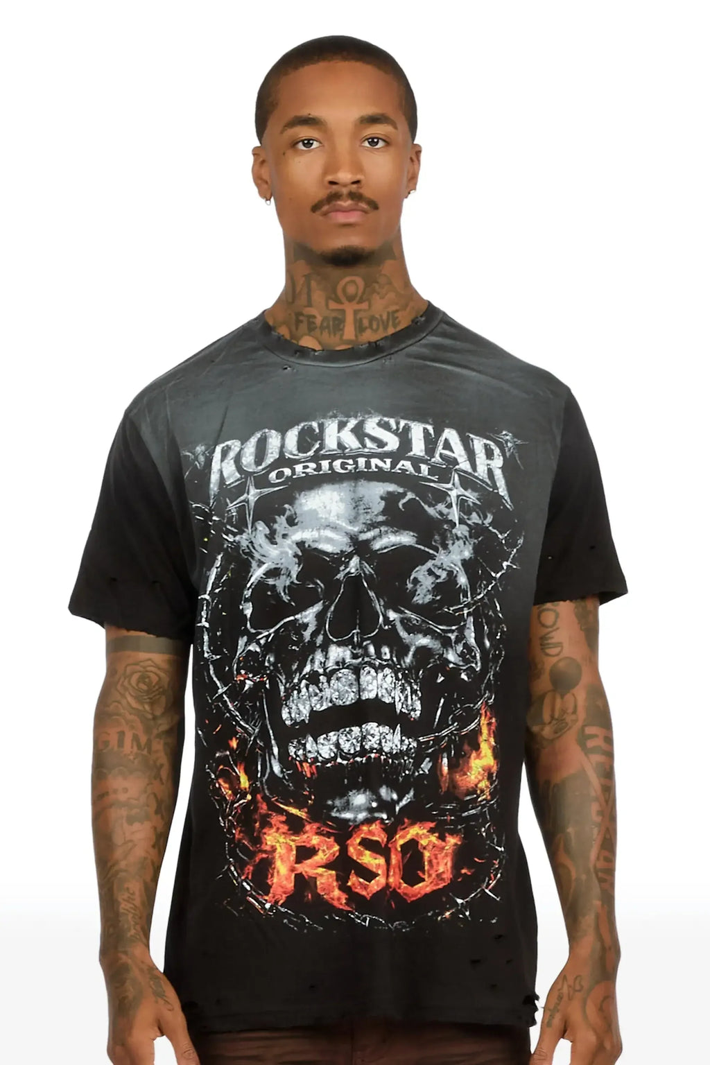 Enclarde Black Oversized Graphic T-Shirt - image 2
