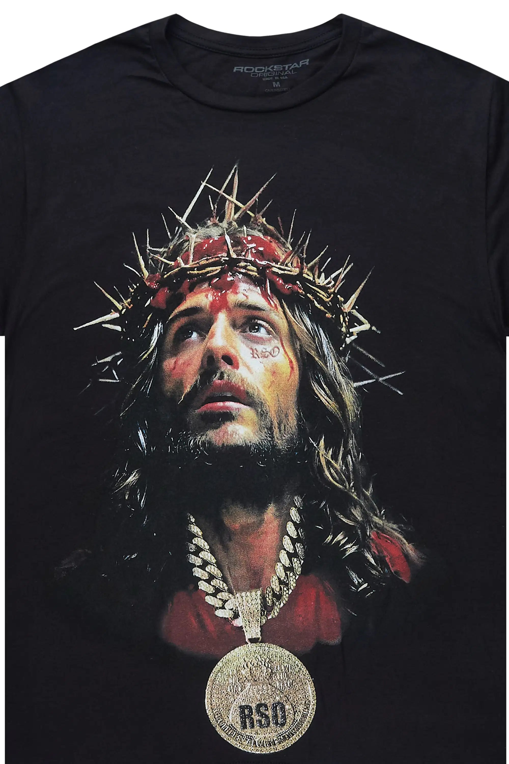 Amina 2.0 Black Oversized Graphic T-Shirt - image 2
