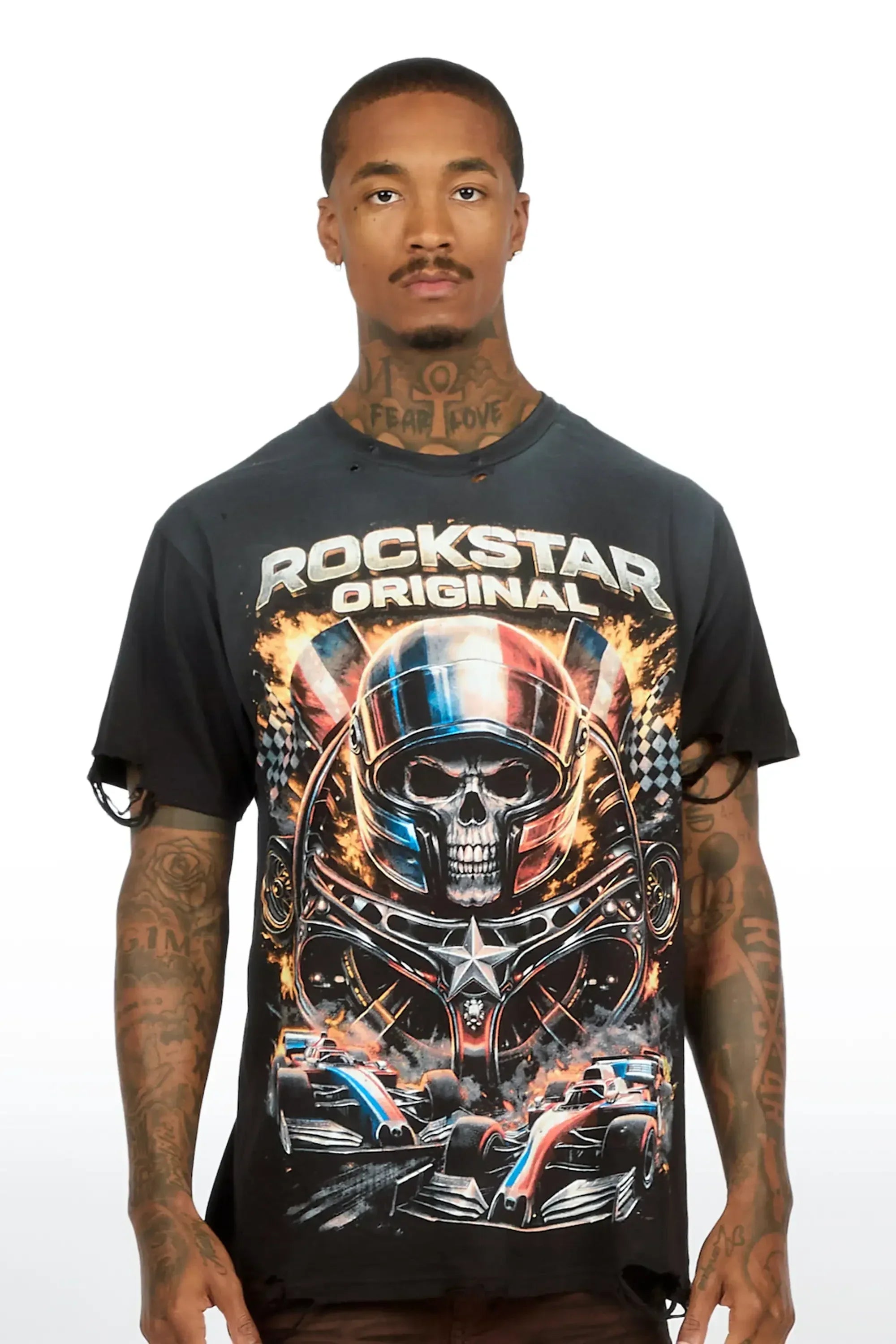 Diggs Black Oversized Graphic T-Shirt - image 2