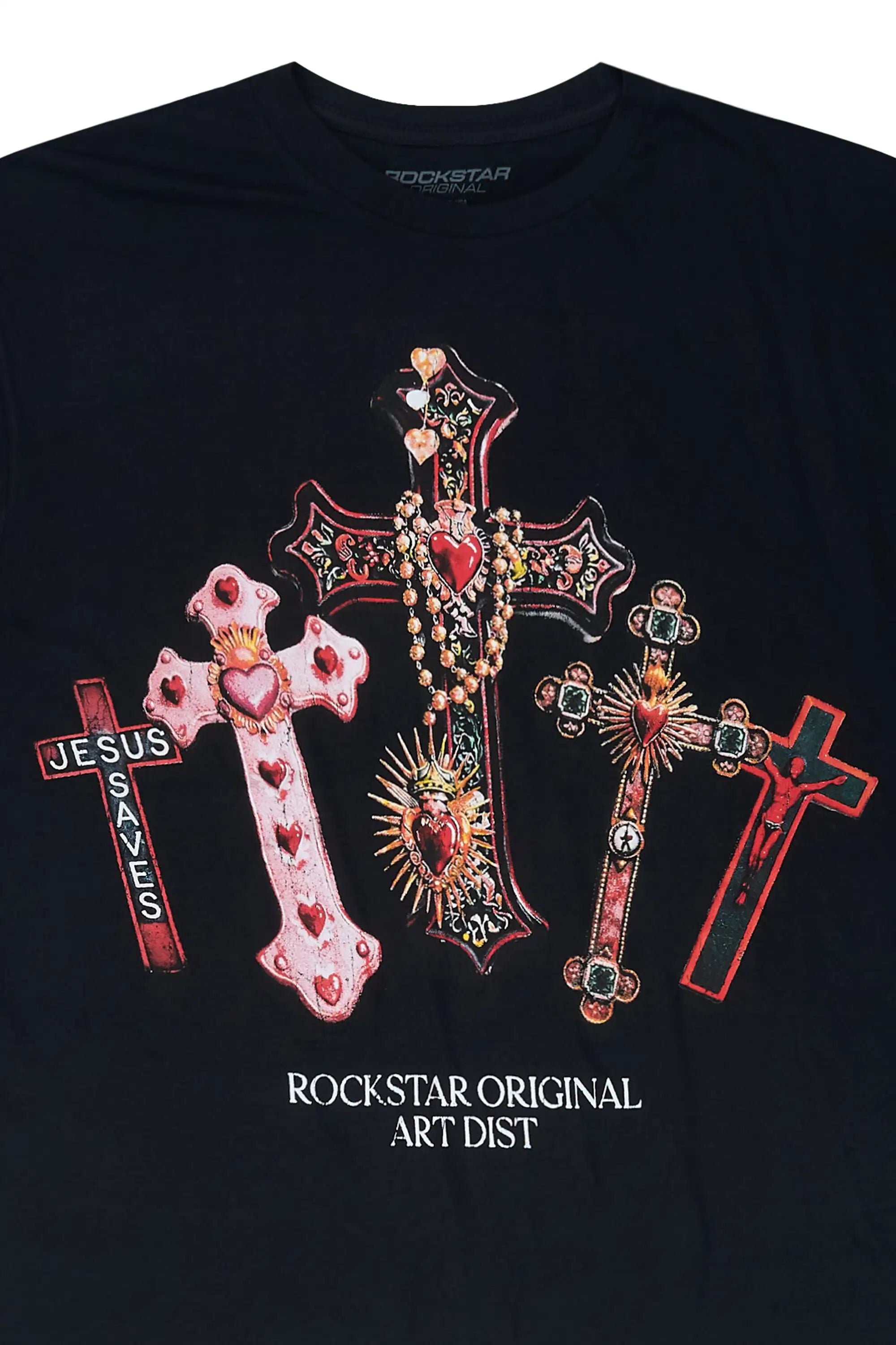 Xirel Black Oversized Graphic T-Shirt - image 2