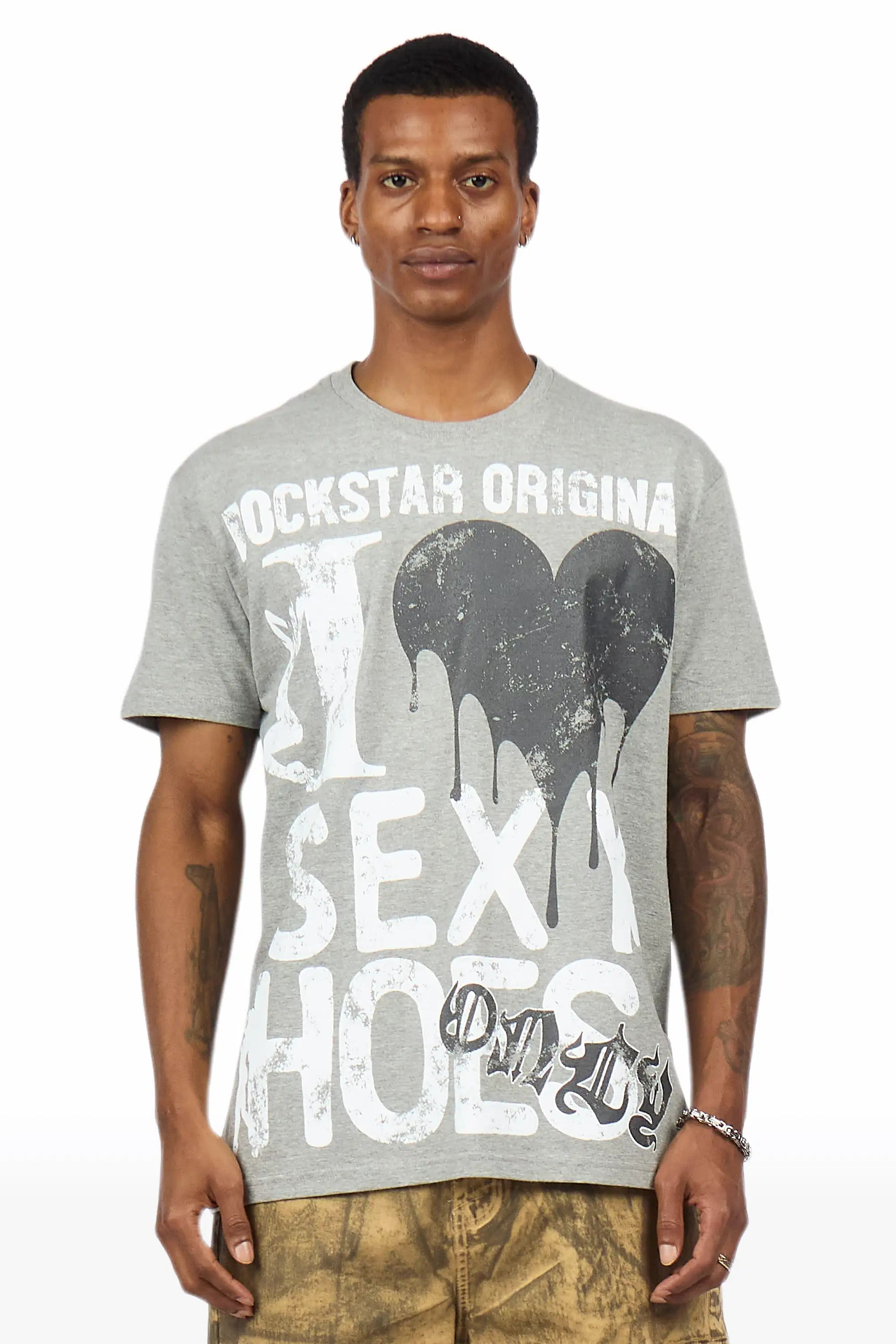 Sovar Grey Oversized Graphic T-Shirt - image 2