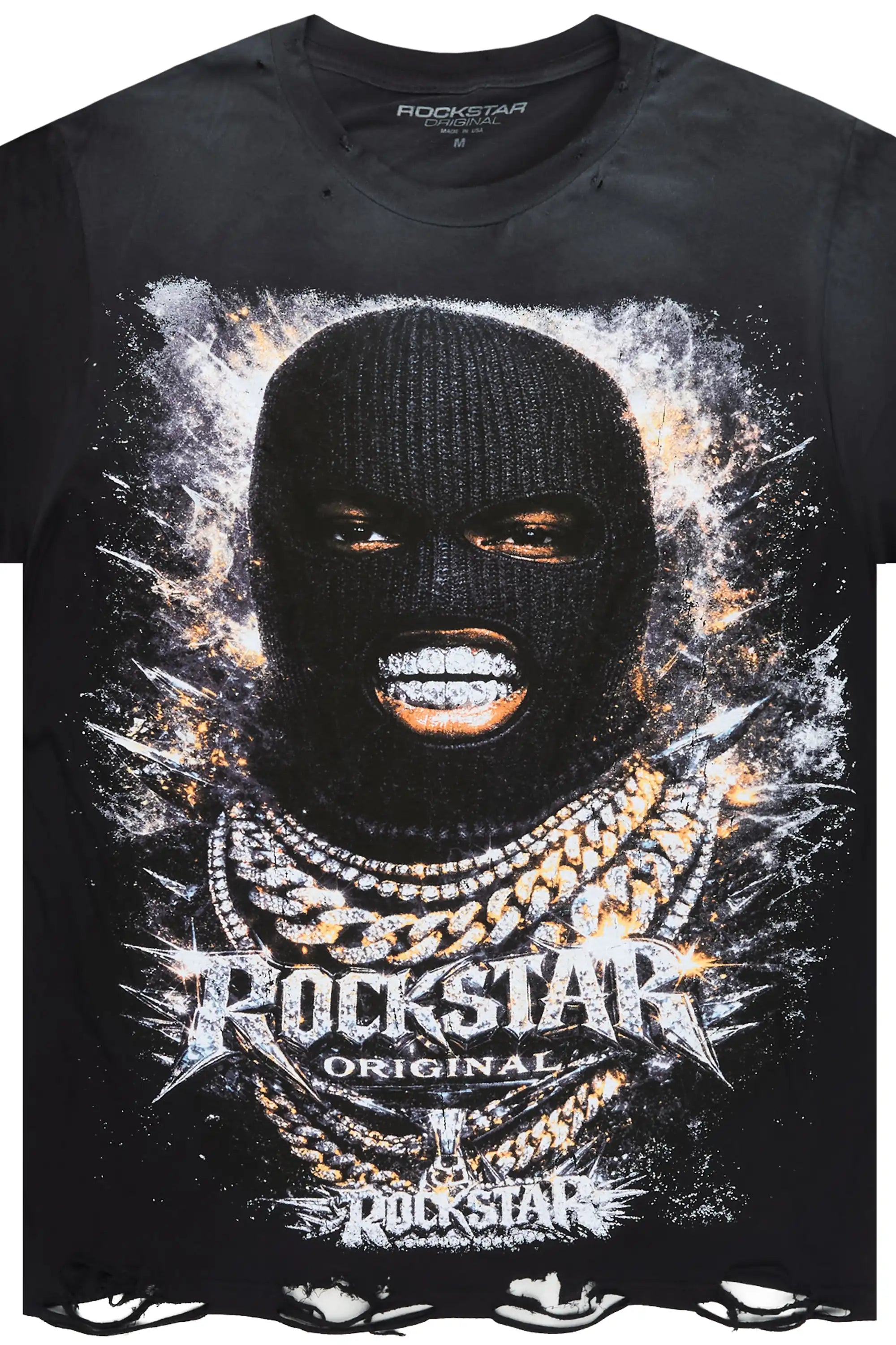 Grimosa Black Oversized Graphic T-Shirt - image 2
