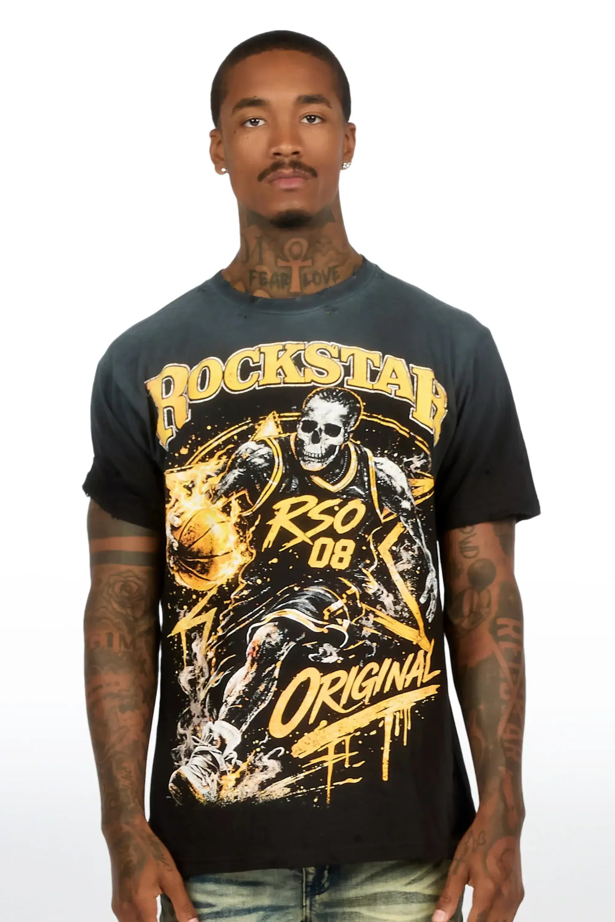 Mingo Black Oversized Graphic T-Shirt - image 2