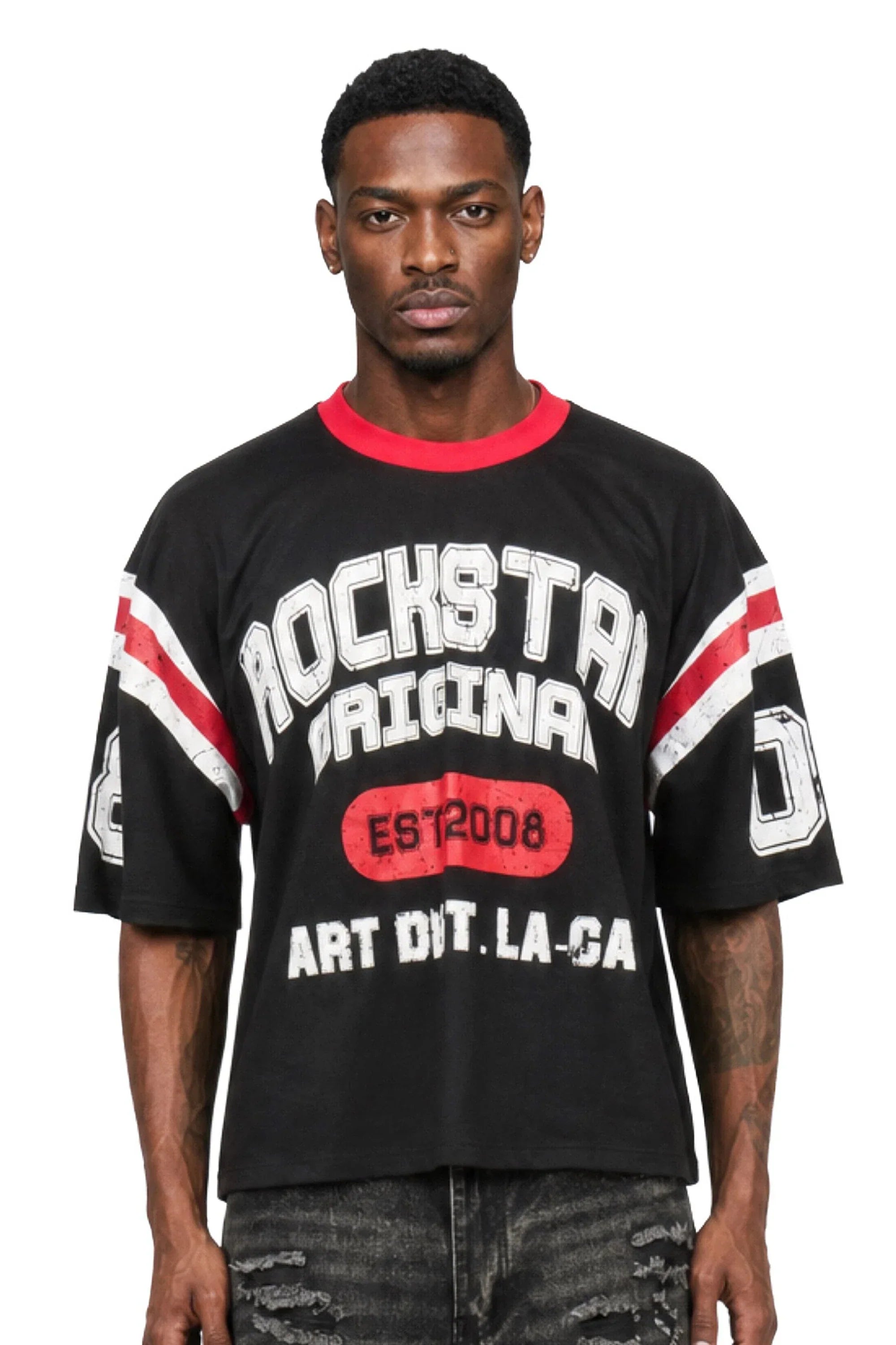 Vidam Black Boxy Crop Tee - image 2
