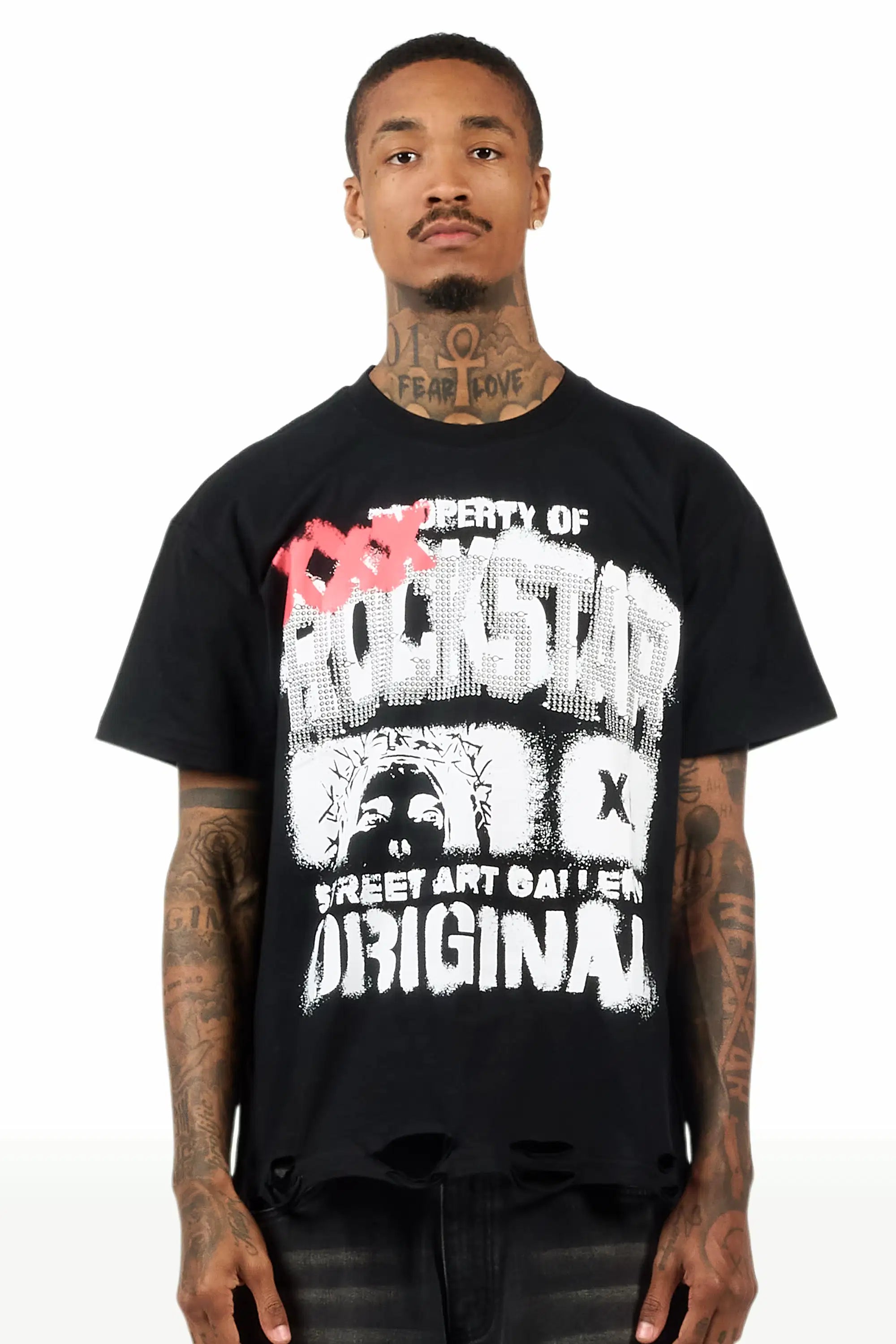 Kyo Black Oversized Graphic T-Shirt - image 2