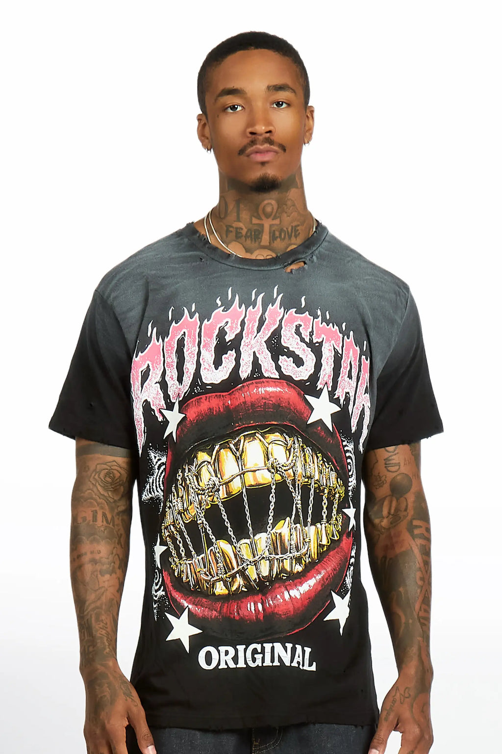 Glasina Black Oversized Graphic T-Shirt - image 2