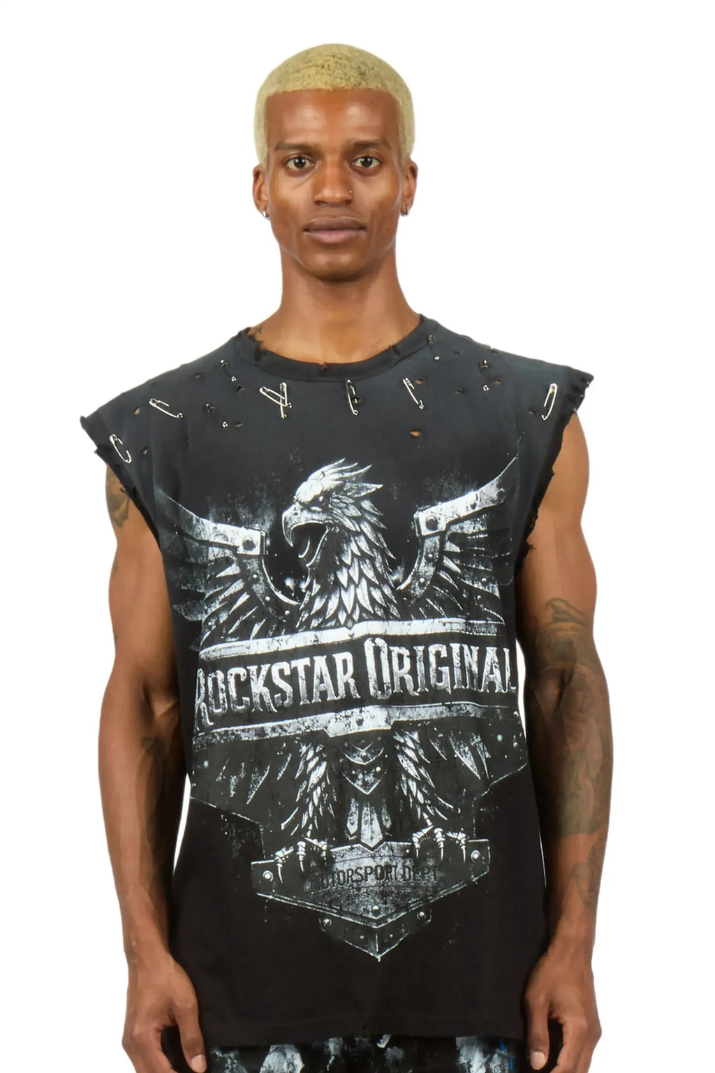 Wilsander Black Oversized Cut Off T-Shirt - image 2