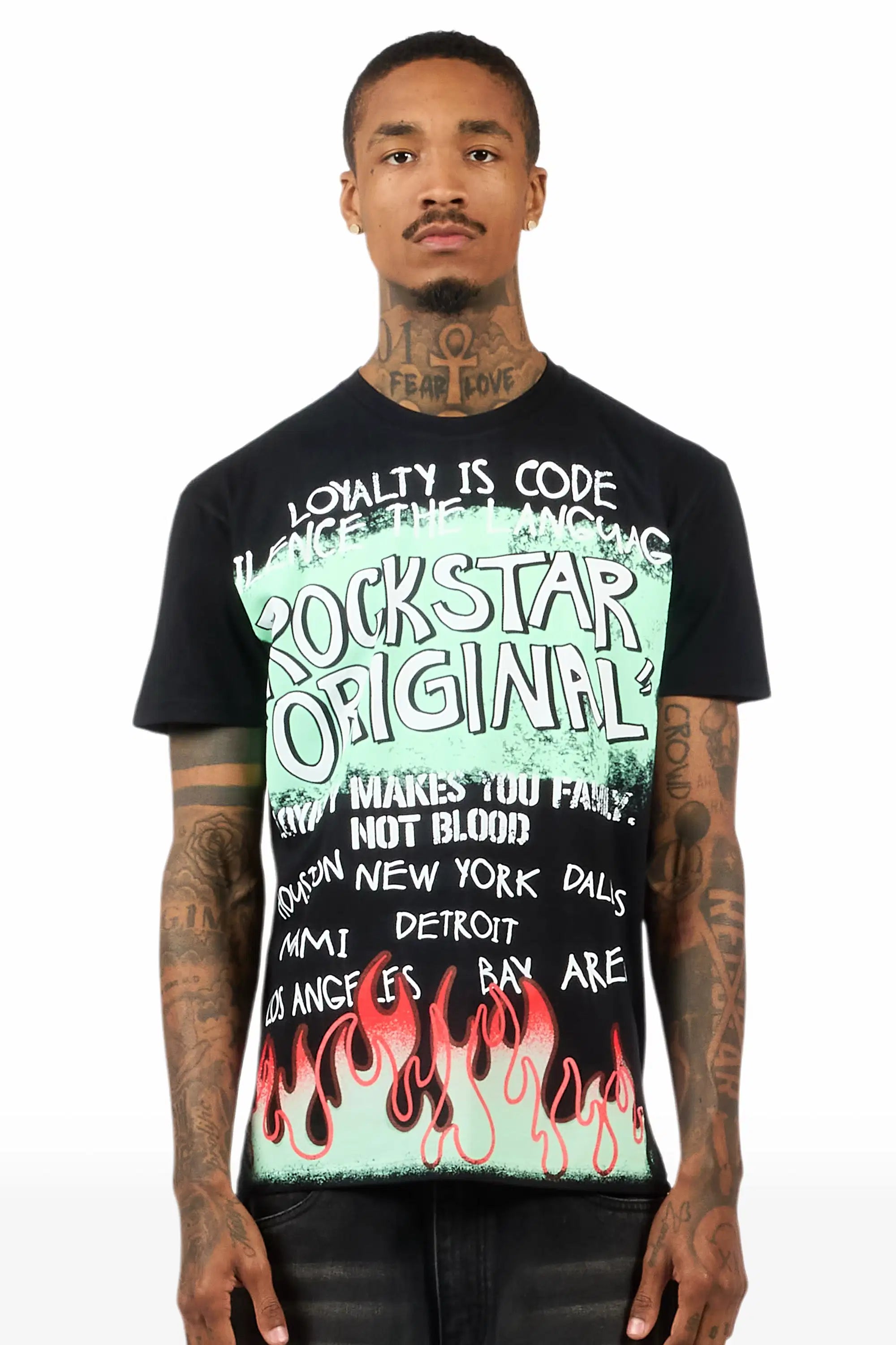 Beno 2.0 Black Oversized Graphic T-Shirt - image 2