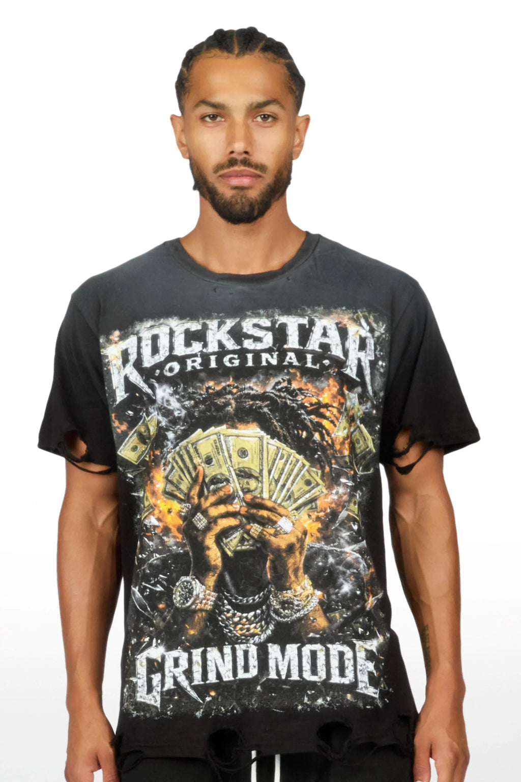 LaJordan Black Oversized Graphic T-Shirt - image 2