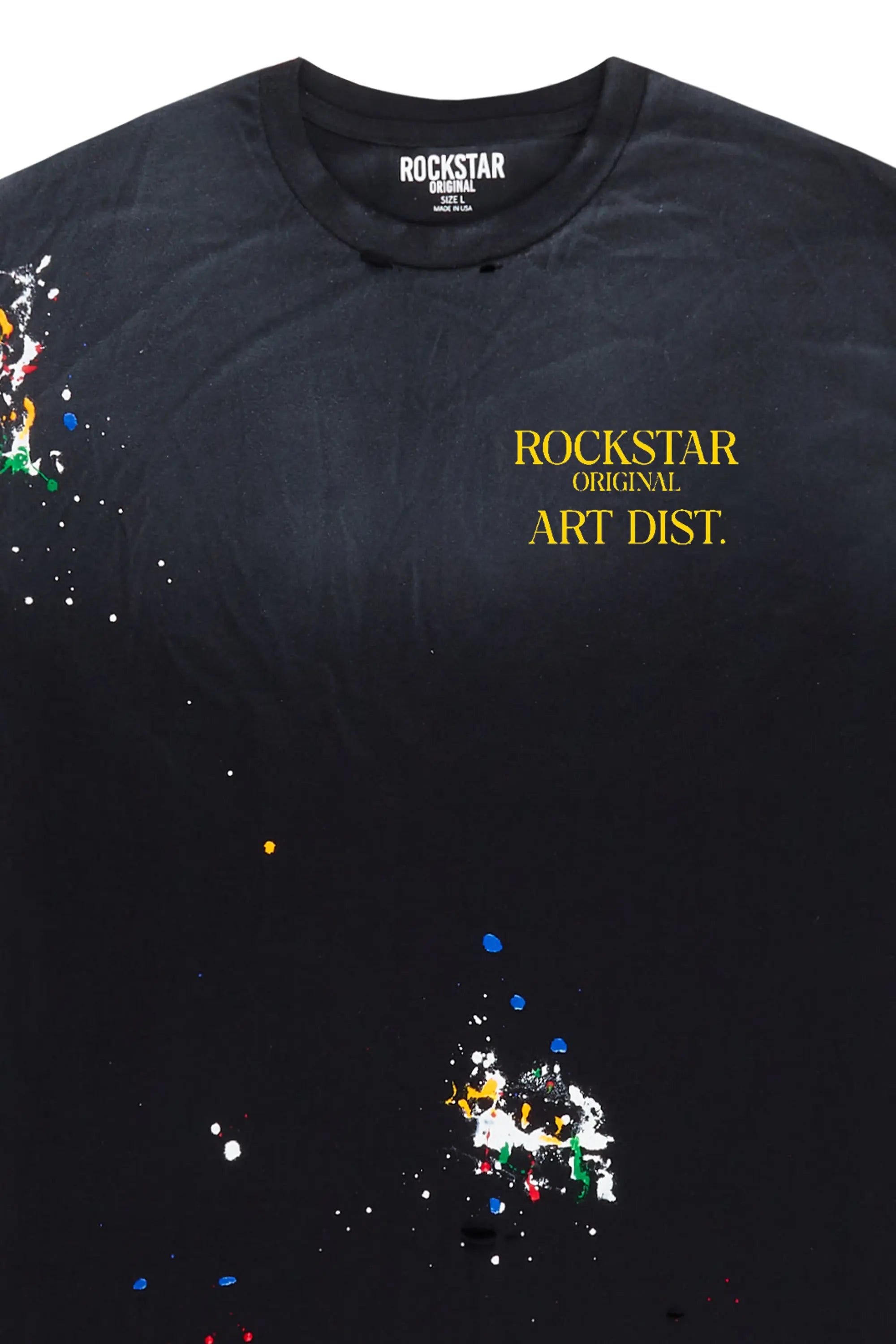 Palmer Black/Yellow Graphic T-Shirt - image 2
