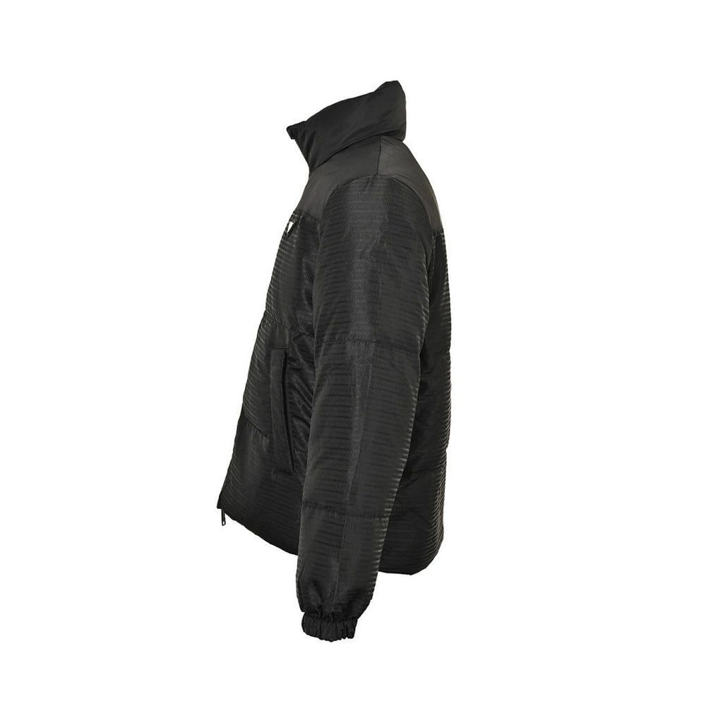 Prada Re-Nylon Down Jacket — Black, Triangle Logo