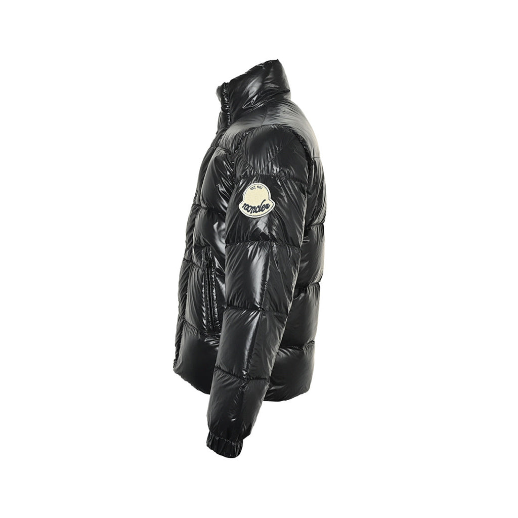 Moncler Reversible Glossy Down Jacket — Stand Collar Double Zipper