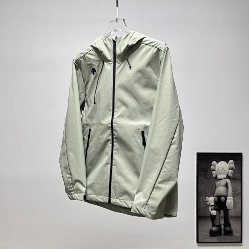 Descente Solid-Color Hooded Shell Jacket