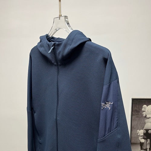 Arc'teryx Textured Full-Zip Hooded Jacket – Navy