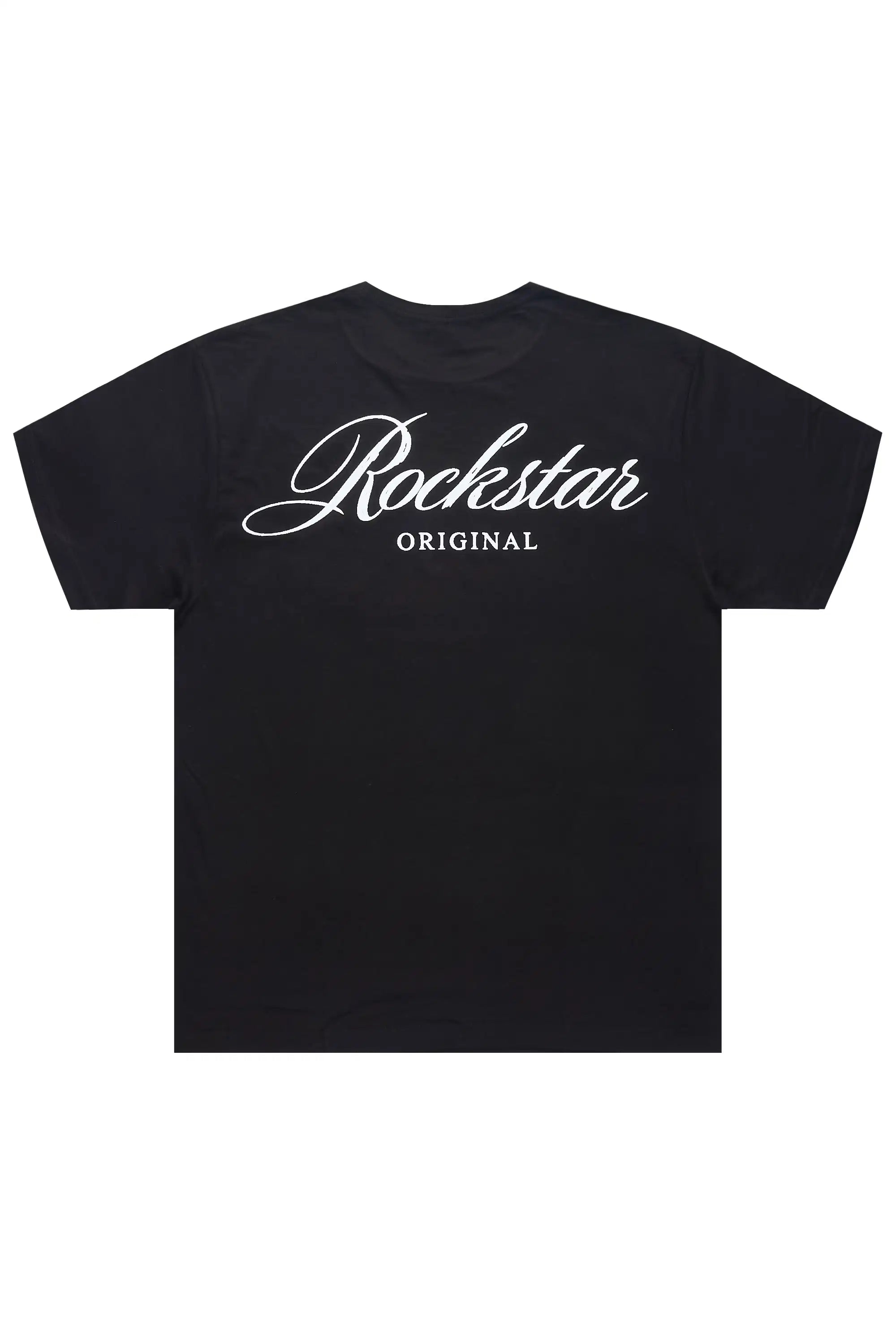 Domaric Black Oversized Graphic T-Shirt - image 1