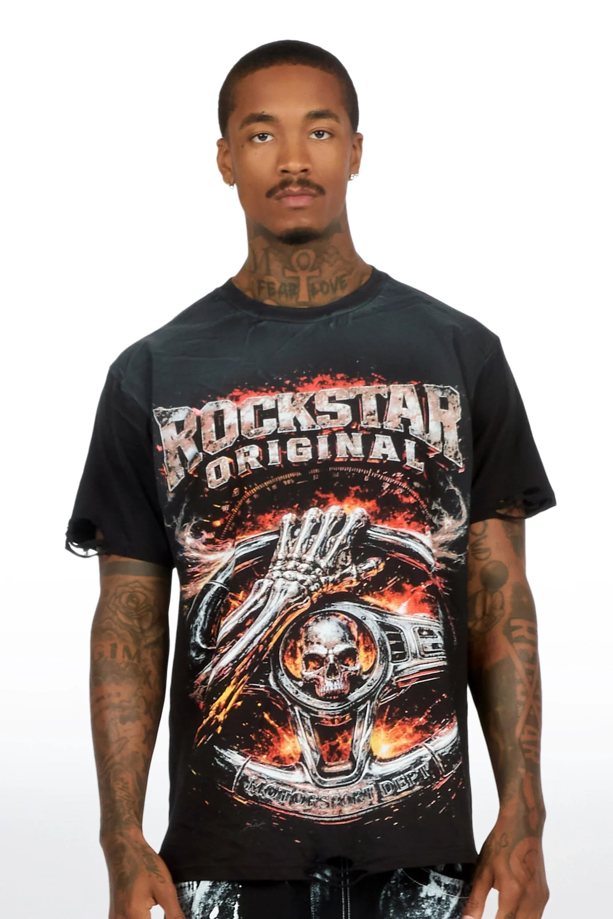 Mcclain Black Oversized Graphic T-Shirt - image 2