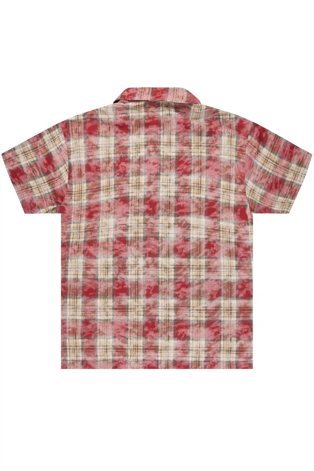 Emre Red Flannel Short Sleeve Shirt - image 9