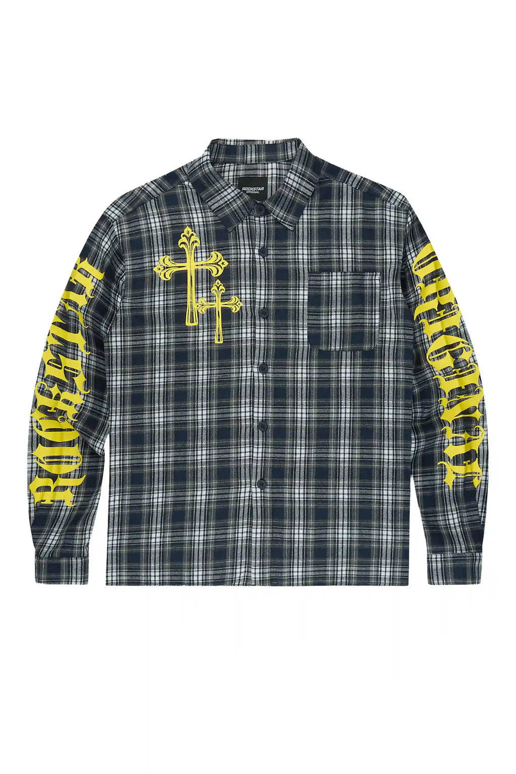 Helder Navy Flannel Long Sleeve Shirt - image 1