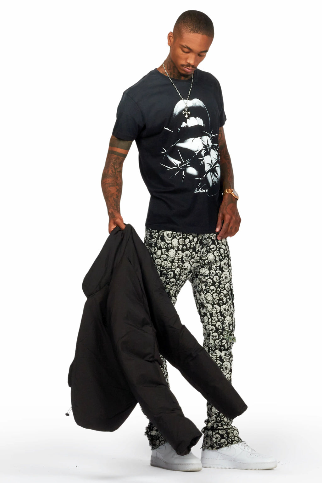 Schmear Black Graphic T-Shirt - image 2