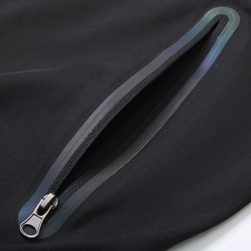 New Men's Fitness Apparel Quick-Drying Long-Sleeved Pants Tight-Fitting Elastic Sports Suit Three-Piece Set