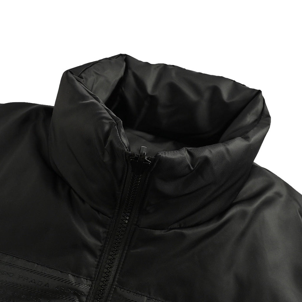 Prada Re-Nylon Down Jacket — Black, Triangle Logo