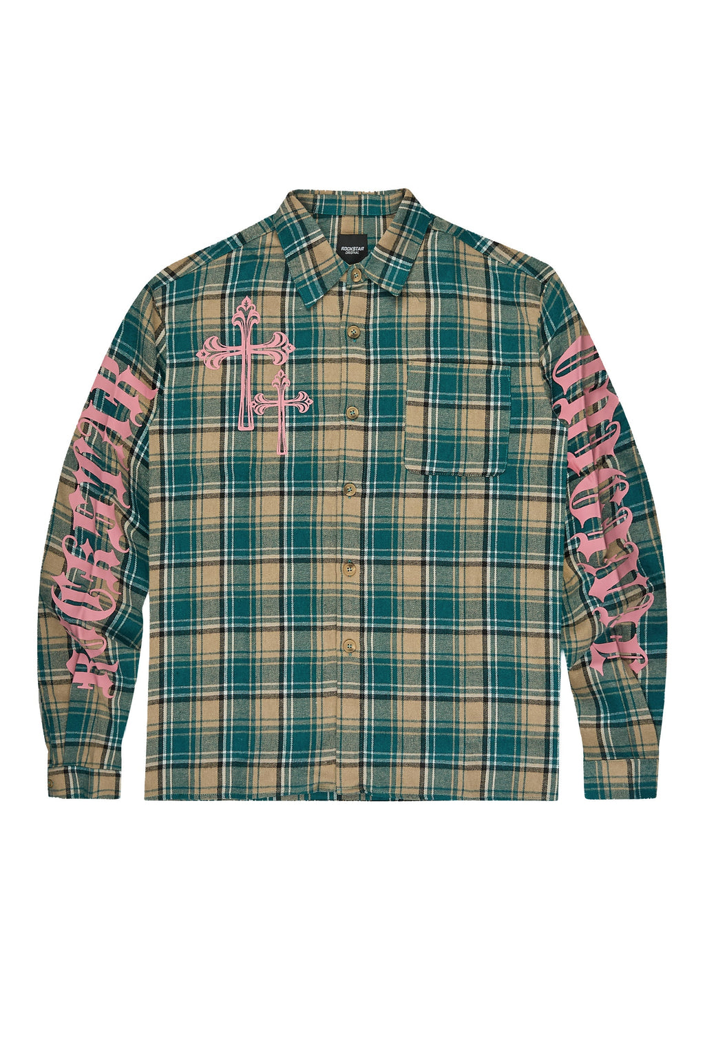 Helder Green Flannel Long Sleeve Shirt - image 1