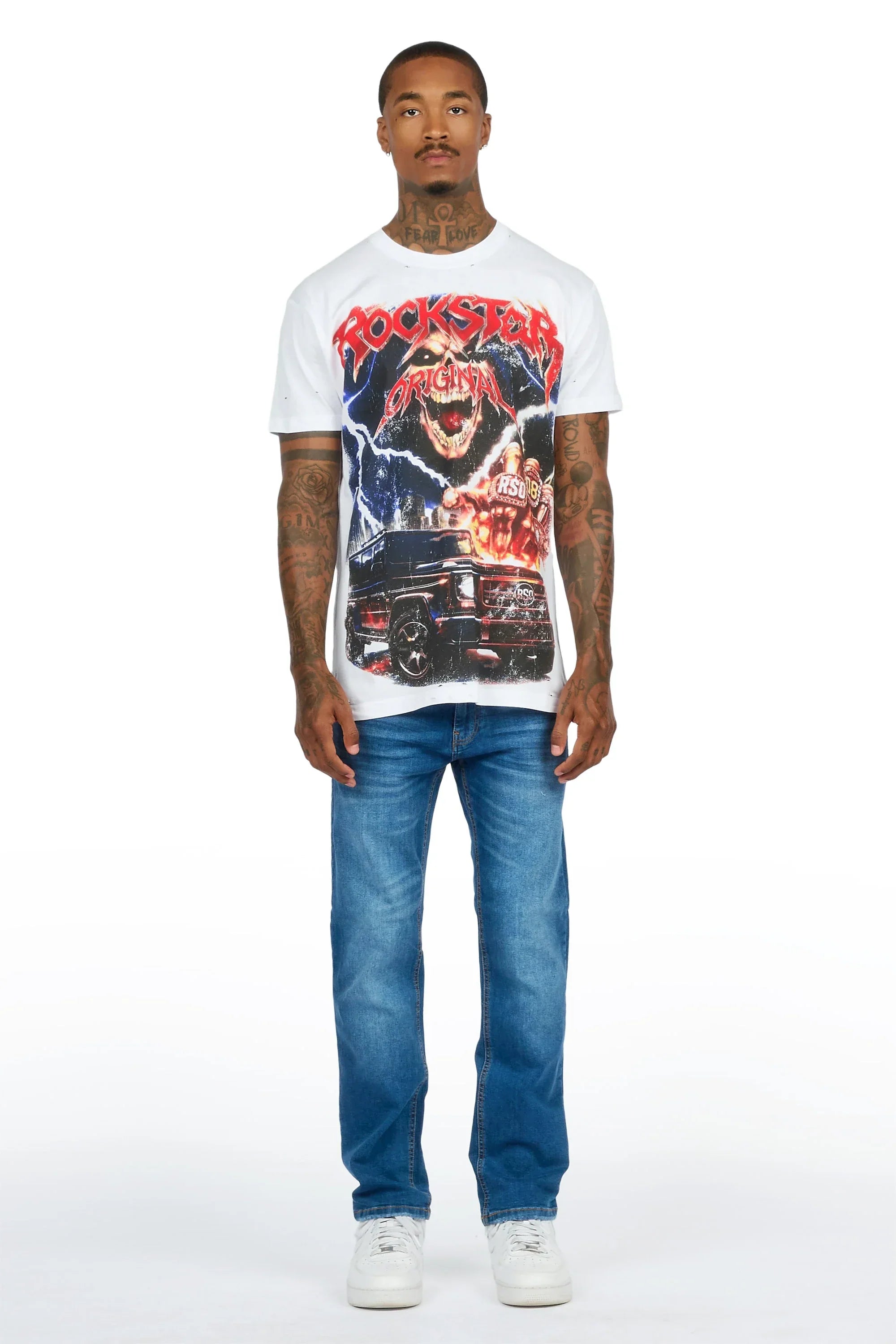 Marshell White Oversized Graphic T-Shirt - image 2
