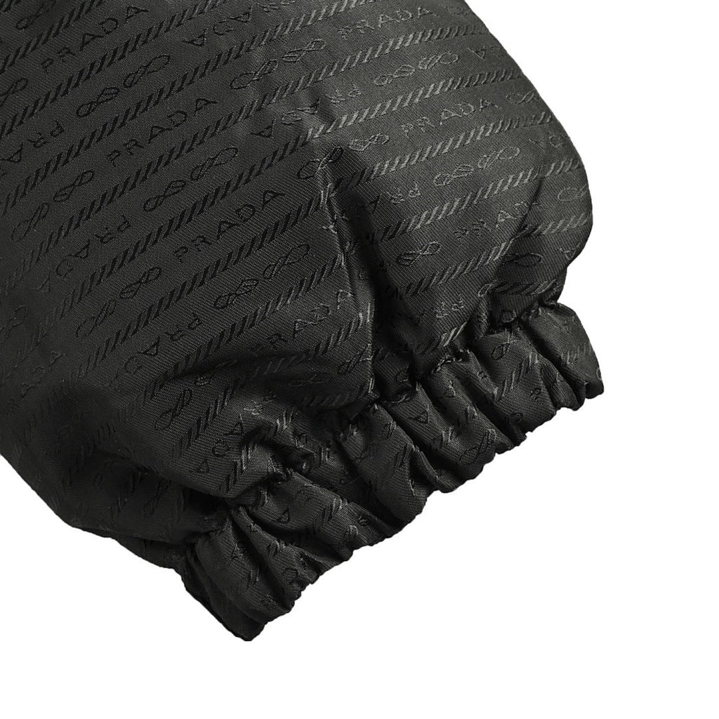 Prada Re-Nylon Down Jacket — Black, Triangle Logo