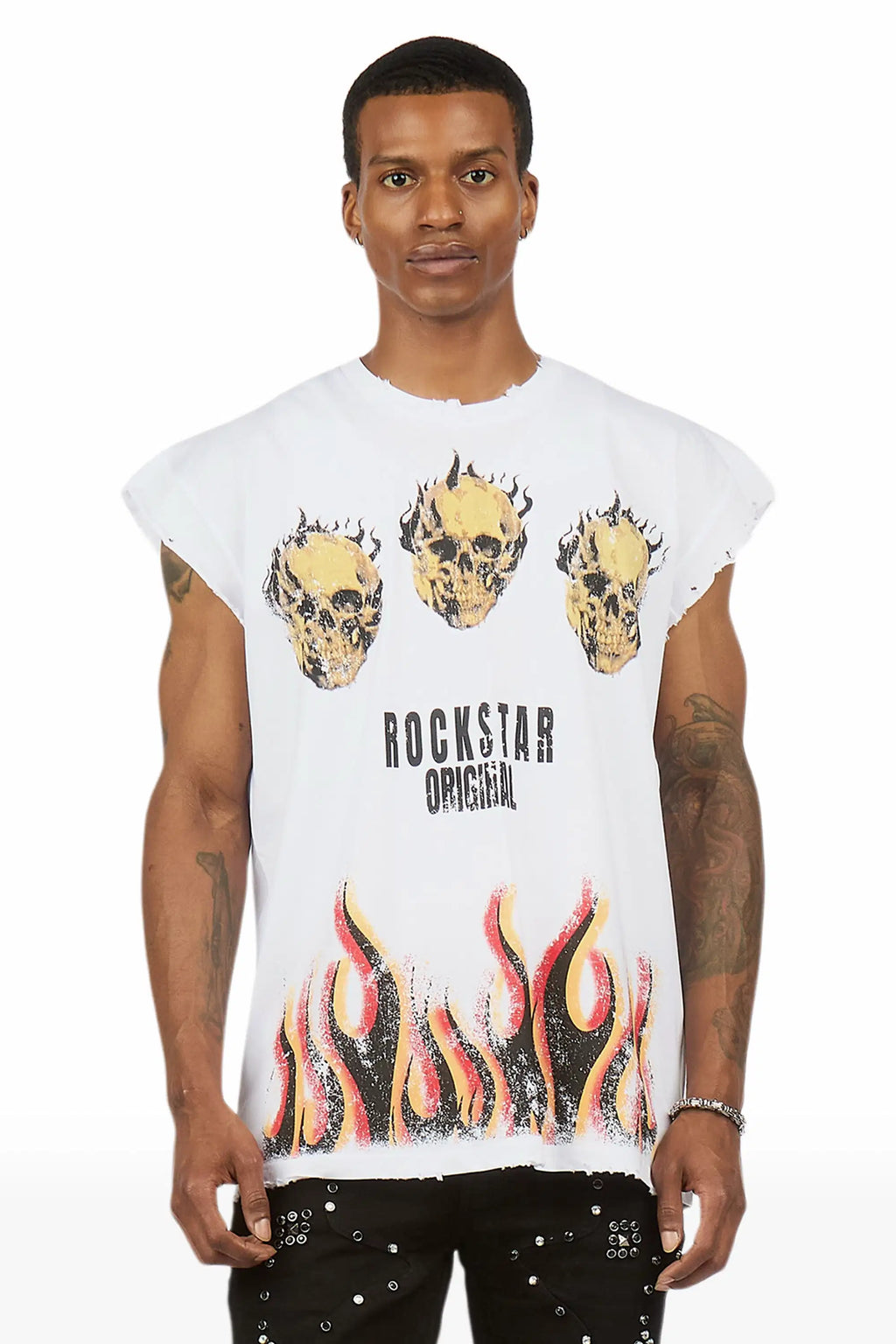 Maezar White Cut Off Tee - image 2