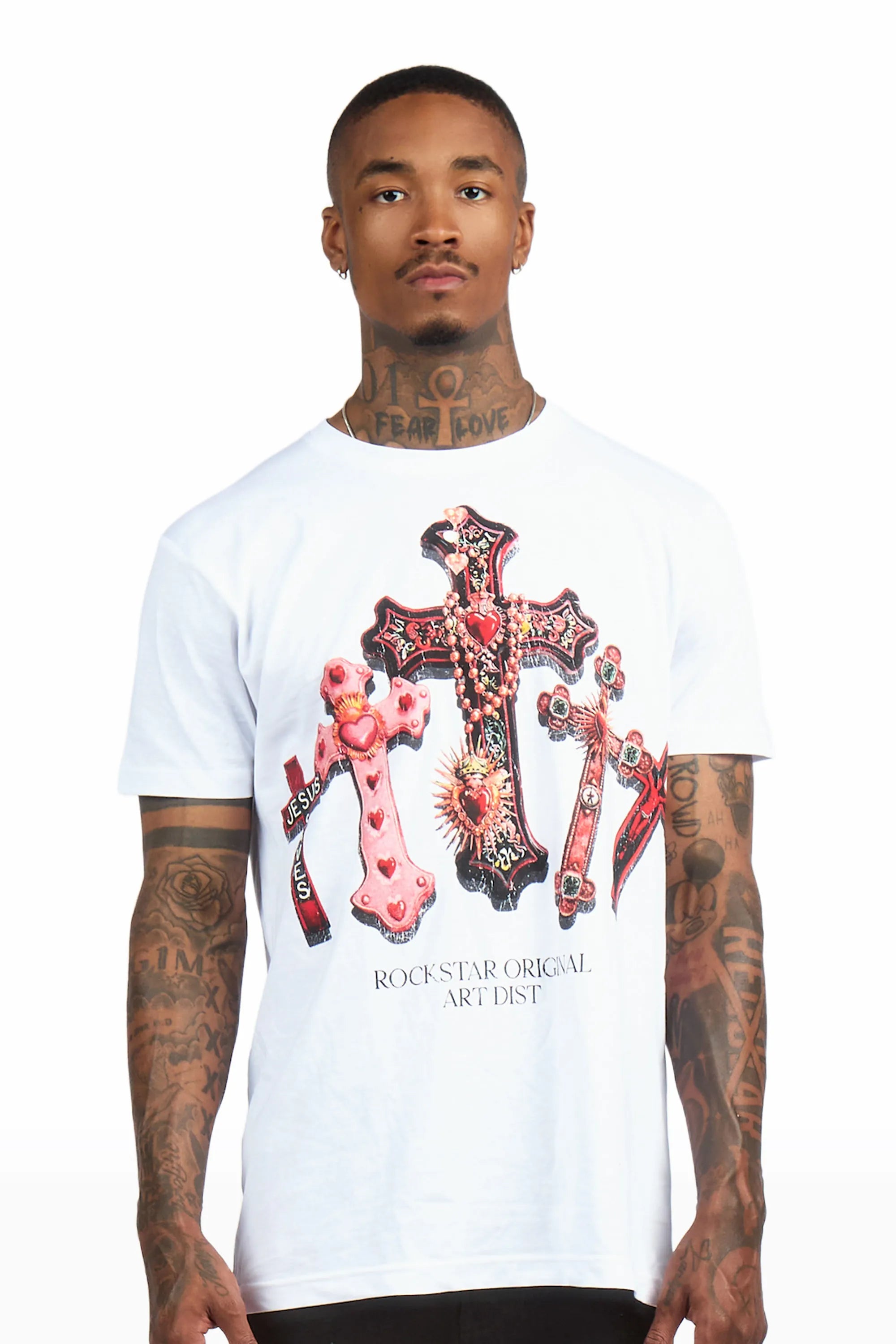 Xirel White Oversized Graphic T-Shirt - image 2